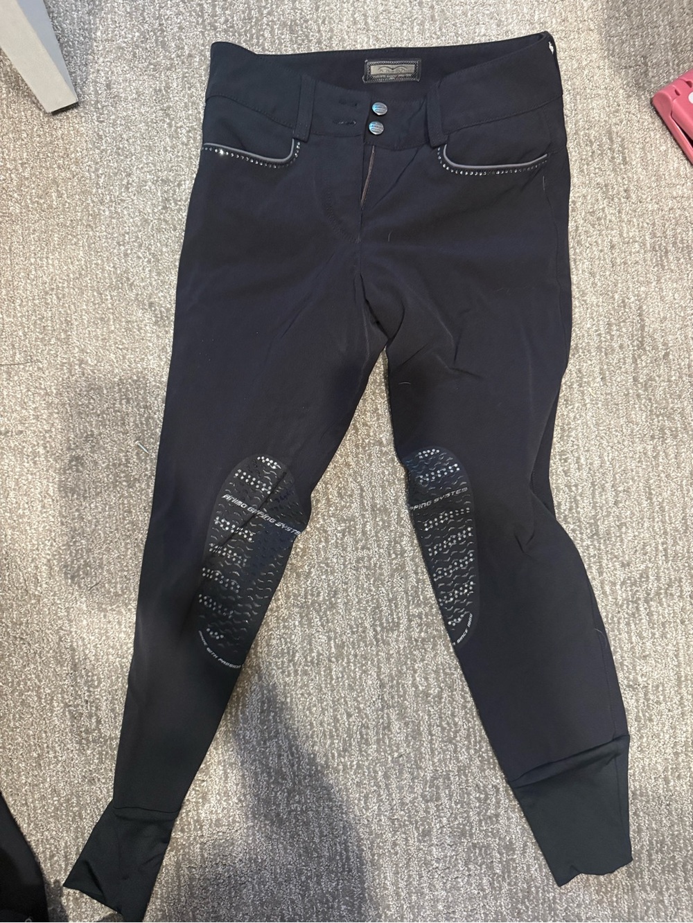Animo Black Grip Knee Patch Riding Breeches